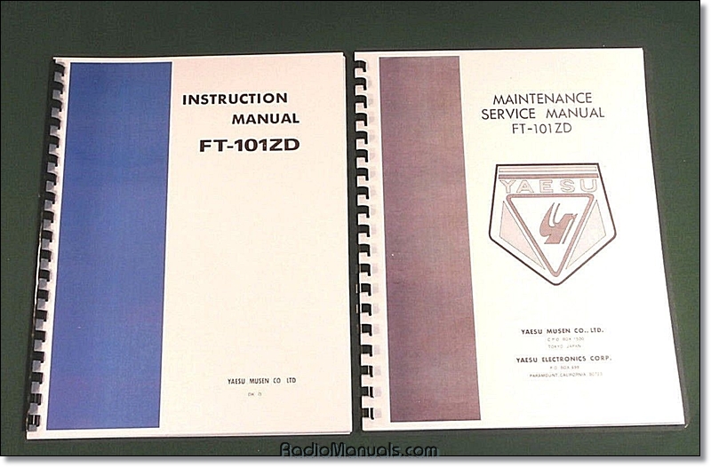 Yaesu FT-101ZD Instruction & Service Manuals - Click Image to Close